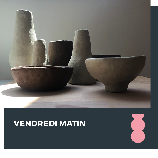 Modelage - VENDREDI MATIN à compter du 15/09/2023 avec Aude Bray-Deperne